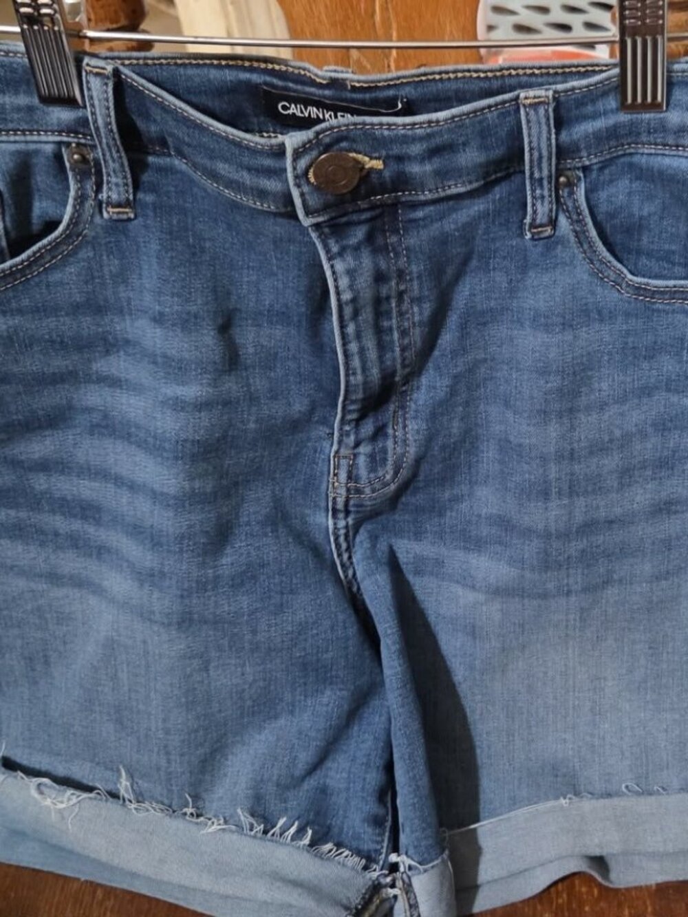 Calvin Klein Jeans Dark Wash Demin Bermuda Shorts